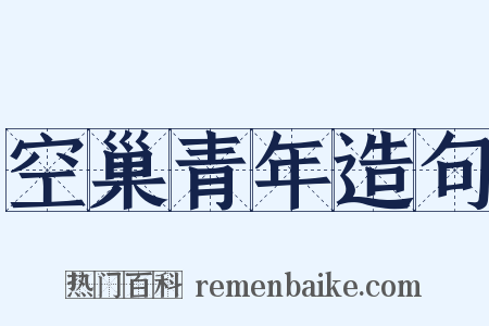 空巢青年造句是什么意思的图片